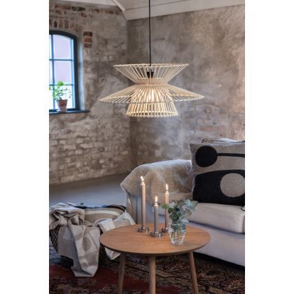 Markslöjd 108785 - Пендел DUPLICI 1xE27/40W/230V бежов/бамбук