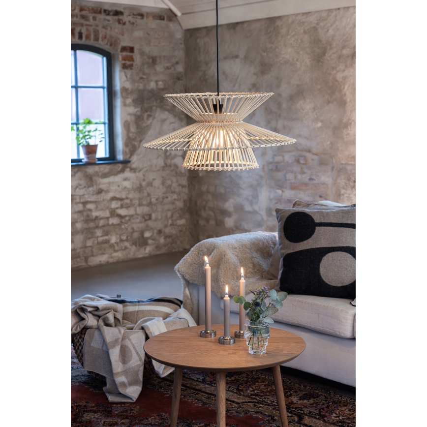 Markslöjd 108785 - Пендел DUPLICI 1xE27/40W/230V бежов/бамбук
