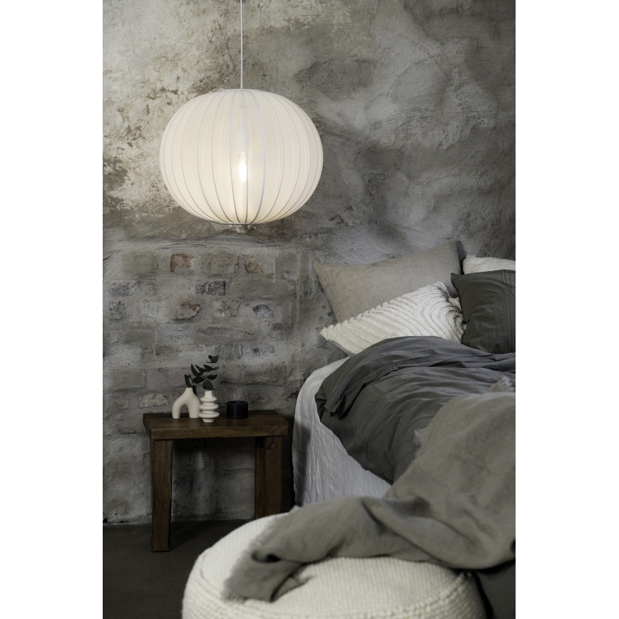 Markslöjd 108792 - Пендел FORENCE 1xE27/40W/230V Ø 50 см бял