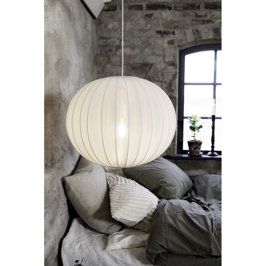 Markslöjd 108792 - Пендел FORENCE 1xE27/40W/230V Ø 50 см бял