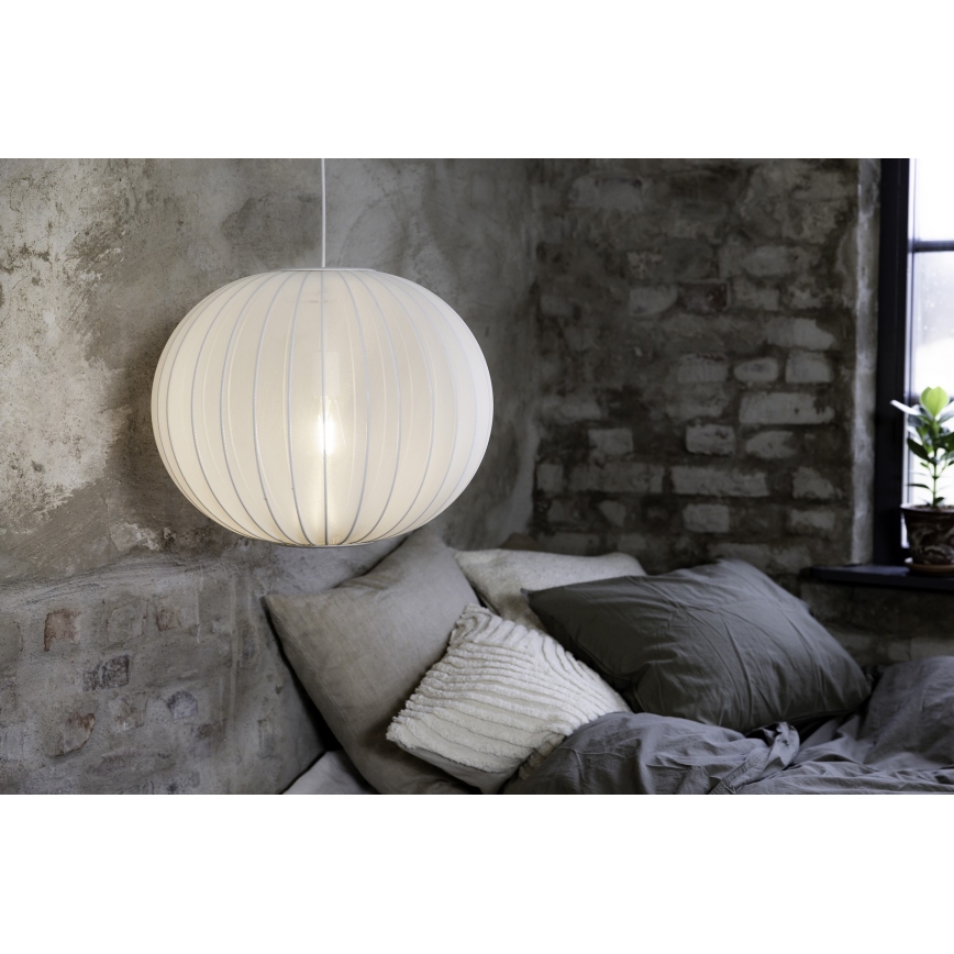 Markslöjd 108792 - Пендел FORENCE 1xE27/40W/230V Ø 50 см бял