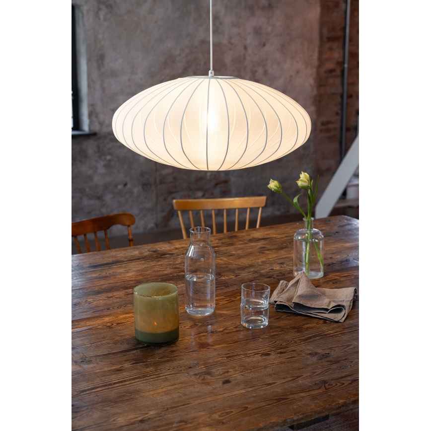 Markslöjd 108794 - Пендел FORENCE 1xE27/40W/230V Ø 60 см  бял
