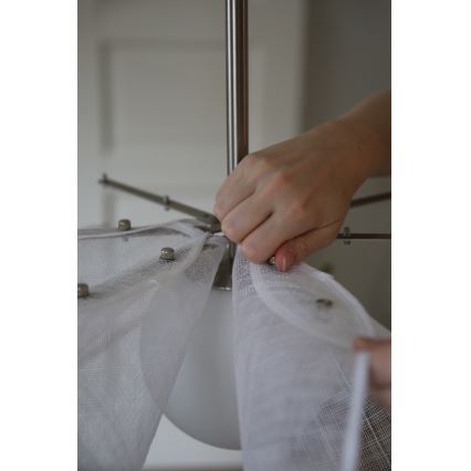 Markslöjd 108818 - Пендел STYRKA 1xE27/40W/230V Ø 75 см бял