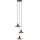 Markslöjd 108853 - Пендел NOVIA 3xE27/40W/230V черен/опушен
