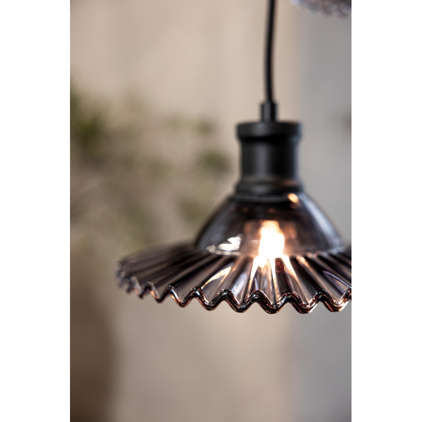 Markslöjd 108853 - Пендел NOVIA 3xE27/40W/230V черен/опушен
