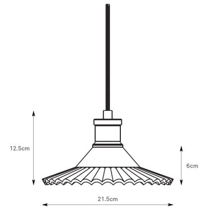 Markslöjd 108854 - Пендел NOVIA 1xE27/40W/230V черен/опушен