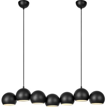 Markslöjd 108860 - Пендел CUPOLO 7xE14/40W/230V черен