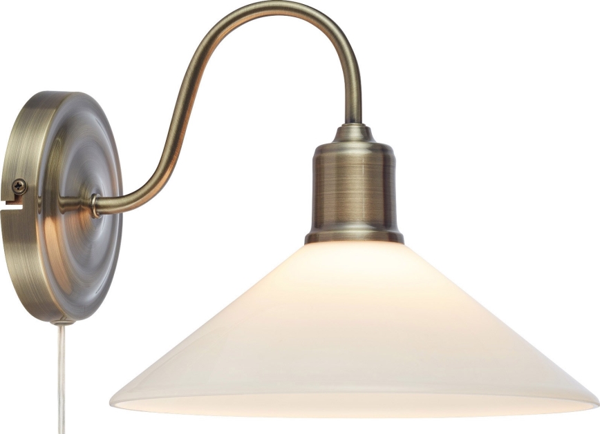Markslöjd 108865 - Аплик VELA 1xE27/40W/230V месинг/бял