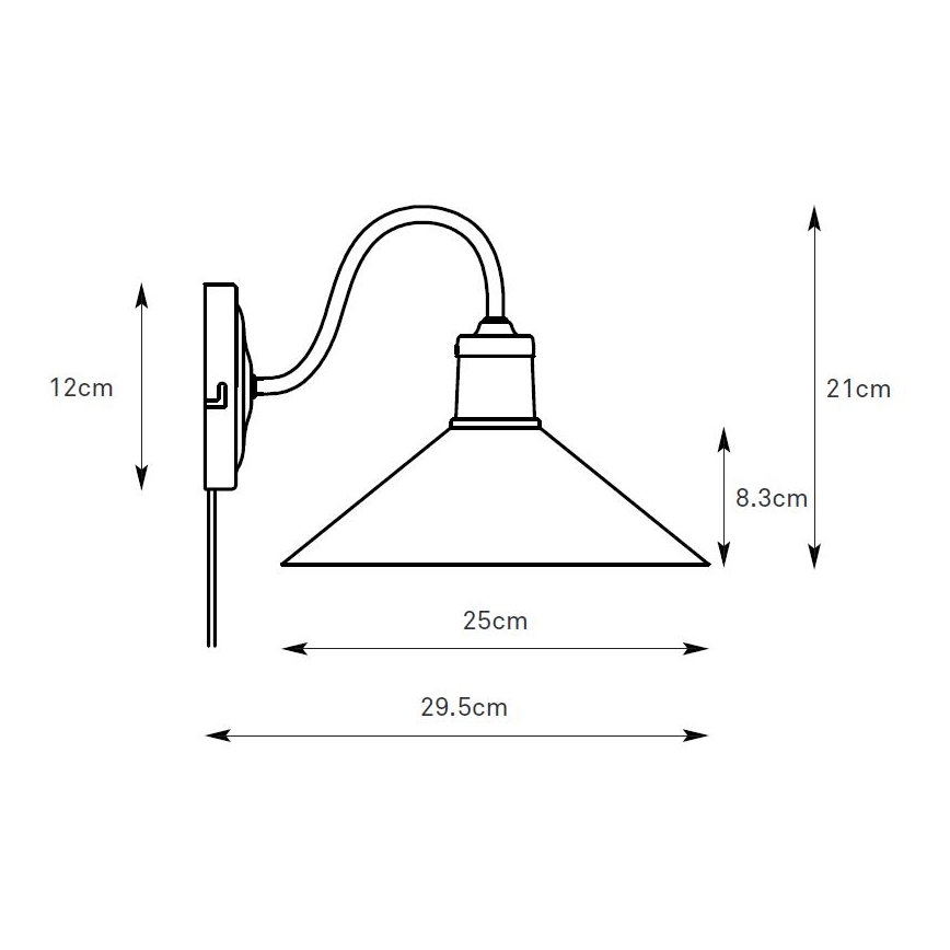 Markslöjd 108865 - Аплик VELA 1xE27/40W/230V месинг/бял