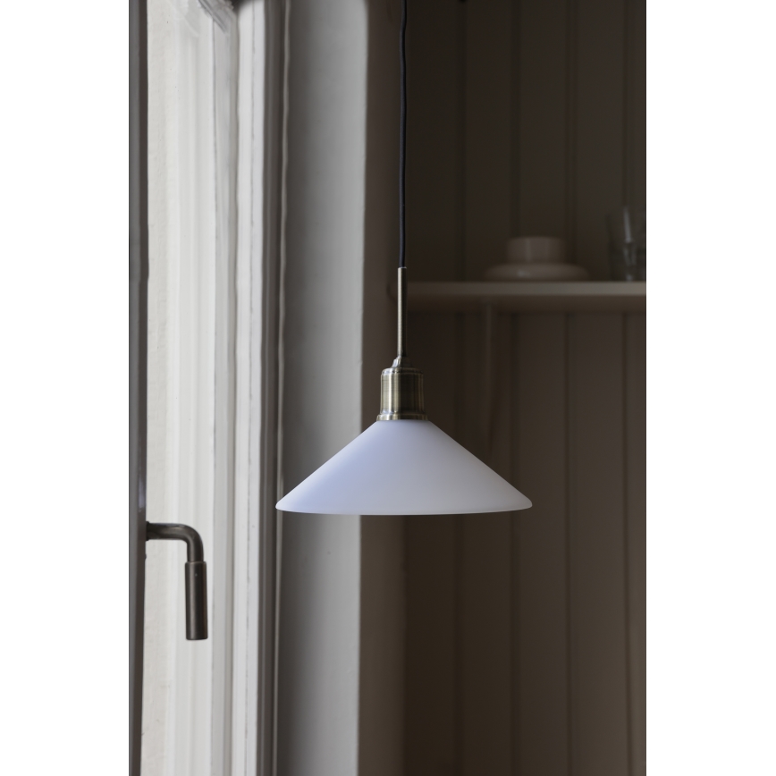 Markslöjd 108867 - Пендел VELA 1xE27/40W/230V месинг/бял