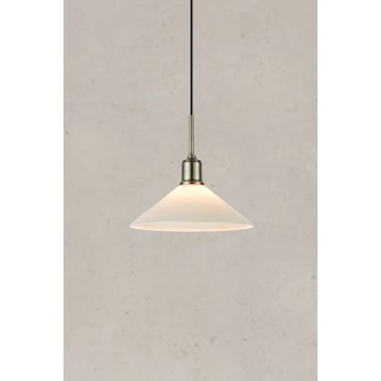Markslöjd 108867 - Пендел VELA 1xE27/40W/230V месинг/бял