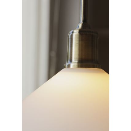 Markslöjd 108867 - Пендел VELA 1xE27/40W/230V месинг/бял