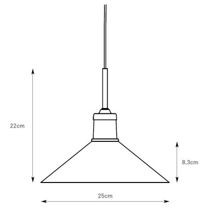 Markslöjd 108867 - Пендел VELA 1xE27/40W/230V месинг/бял