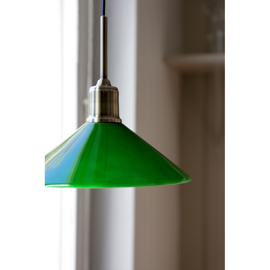 Markslöjd 108868 - Пендел VELA 1xE27/40W/230V месинг/зелен