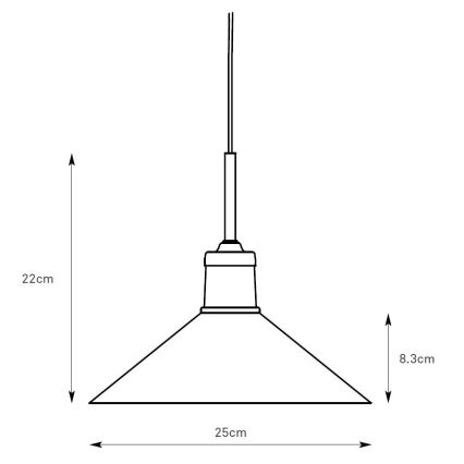 Markslöjd 108868 - Пендел VELA 1xE27/40W/230V месинг/зелен