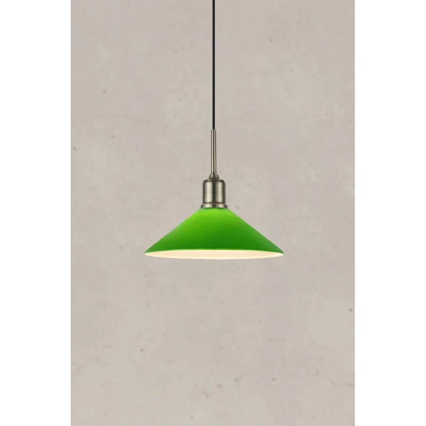 Markslöjd 108868 - Пендел VELA 1xE27/40W/230V месинг/зелен