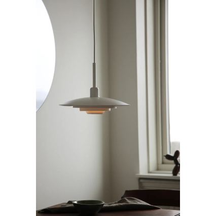 Markslöjd 108874 - Висяща лампа на кабел PINY 1xE27/60W/230V Ø 35 см бяла