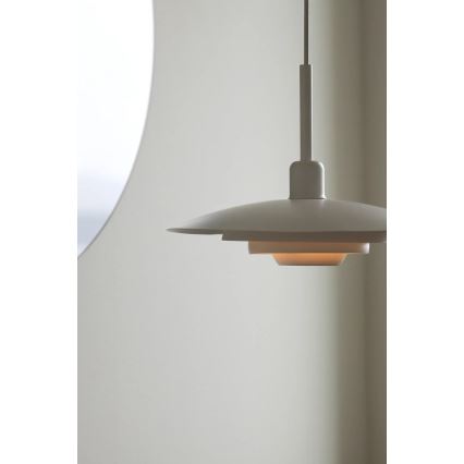 Markslöjd 108874 - Висяща лампа на кабел PINY 1xE27/60W/230V Ø 35 см бяла