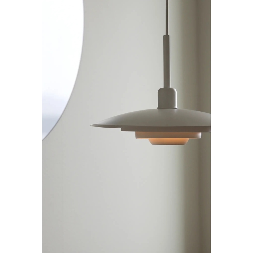 Markslöjd 108874 - Висяща лампа на кабел PINY 1xE27/60W/230V Ø 35 см бяла