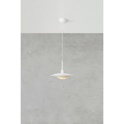 Markslöjd 108874 - Висяща лампа на кабел PINY 1xE27/60W/230V Ø 35 см бяла