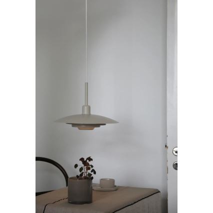 Markslöjd 108875 - Висяща лампа на кабел PINY 1xE27/60W/230V Ø 35 см бежова