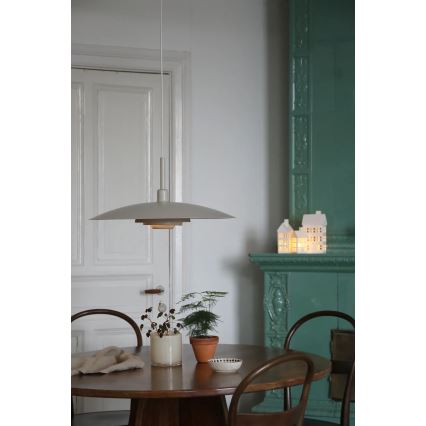 Markslöjd 108877 - Полилей на кабел PINY 1xE27/60W/230V Ø57 cm бежов