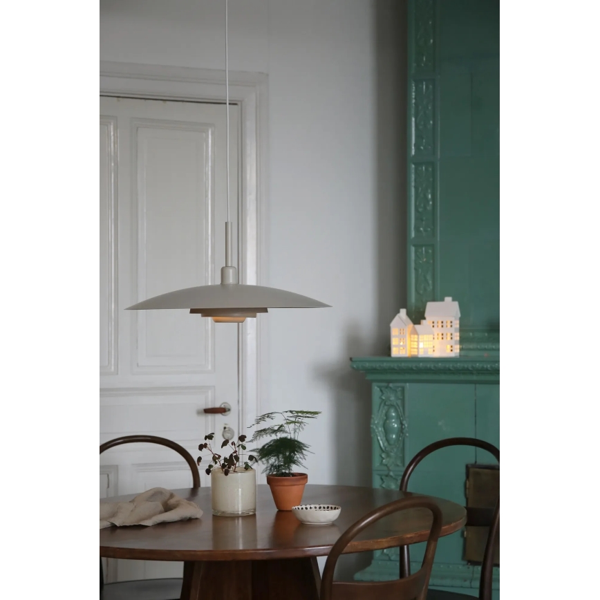Markslöjd 108877 - Полилей на кабел PINY 1xE27/60W/230V Ø57 cm бежов