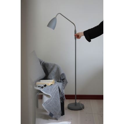 Markslöjd 108888 - LED димируема подова лампа PATRO LED/4,9W/230V CRI 90 сива
