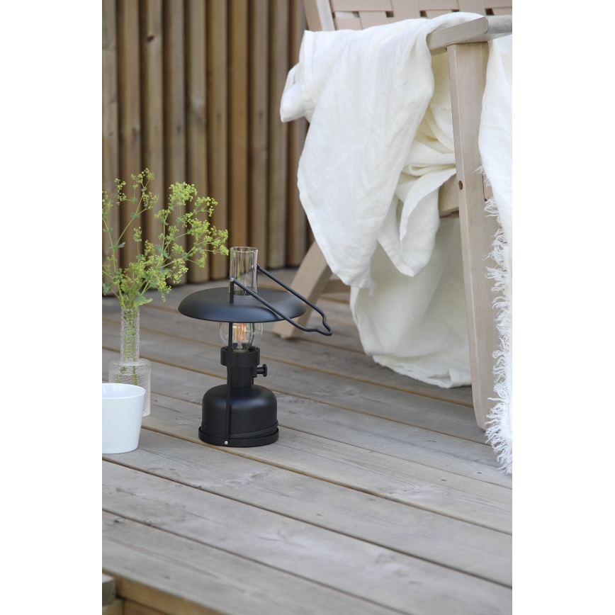 Markslöjd 108893 - LED димируема външна презареждаема настолна лампа FANOS LED/2,5W/3,7V 4000 mAh IP44 черна