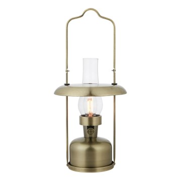Markslöjd 108894 - LED димируема външна презареждаема настолна лампа FANOS LED/2,5W/3,7V 4000 mAh IP44 месинг
