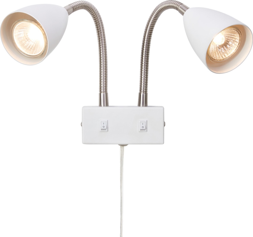 Markslöjd 108900 - Стенно точково осветително тяло CIRO 2xGU10/7W/230V бяло