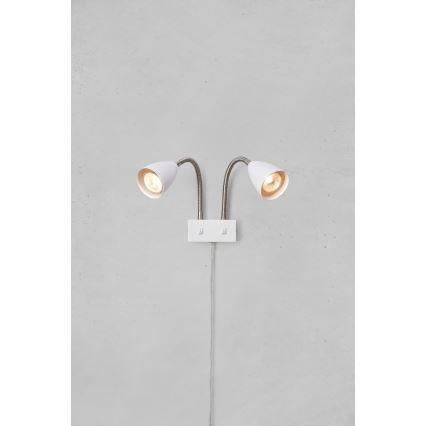 Markslöjd 108900 - Стенно точково осветително тяло CIRO 2xGU10/7W/230V бяло