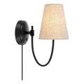 Markslöjd 108907 - Стенно осветително тяло AMAR 1xE14/40W/230V бежово/черно