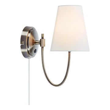 Markslöjd 108908 - Стенно осветително тяло AMAR 1xE14/40W/230V бяло/месинг