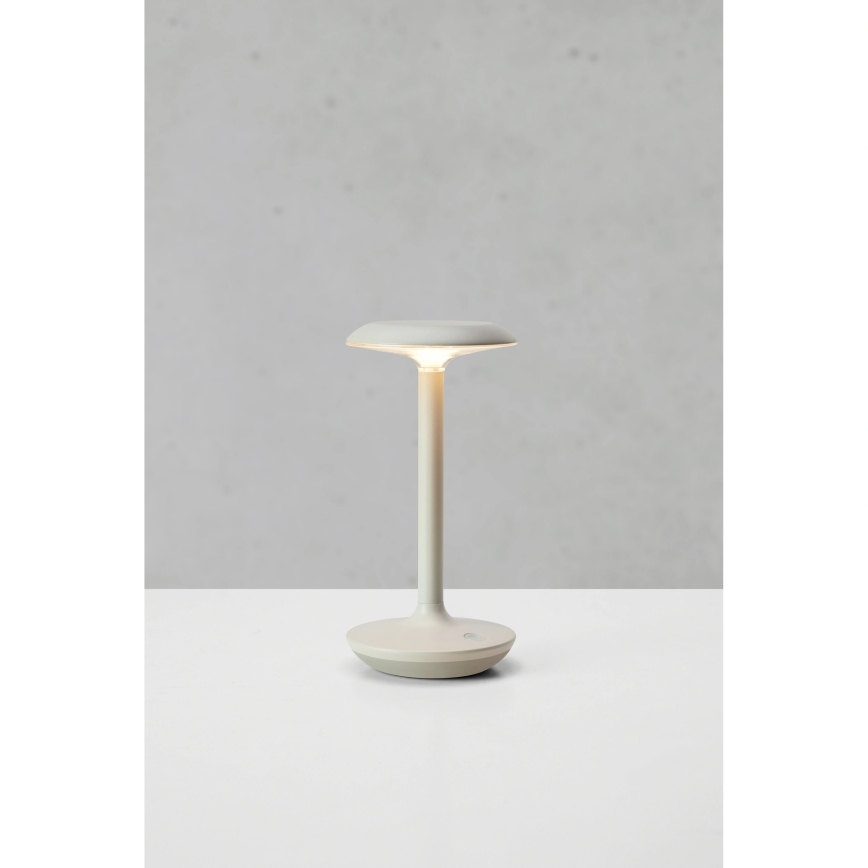 Markslöjd 108917 - LED Димируем екстериорен акумулаторен настолна лампа PETIT LED/2W/1800 mAh 2200/2700/3000K IP44 сив