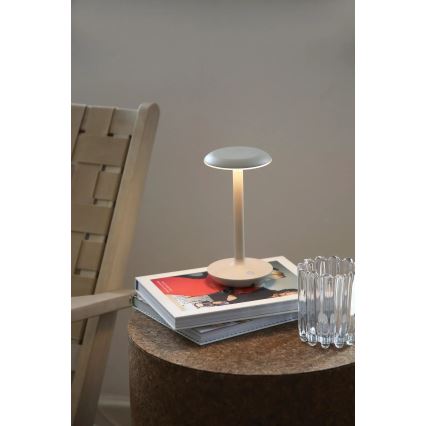 Markslöjd 108917 - LED Димируем екстериорен акумулаторен настолна лампа PETIT LED/2W/1800 mAh 2200/2700/3000K IP44 сив