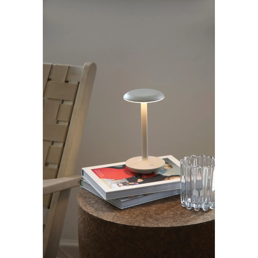 Markslöjd 108917 - LED Димируем екстериорен акумулаторен настолна лампа PETIT LED/2W/1800 mAh 2200/2700/3000K IP44 сив
