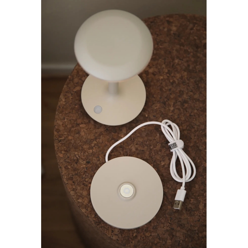 Markslöjd 108917 - LED Димируем екстериорен акумулаторен настолна лампа PETIT LED/2W/1800 mAh 2200/2700/3000K IP44 сив