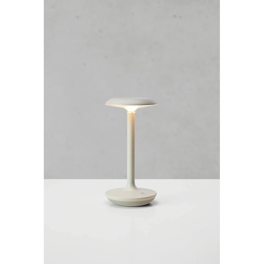 Markslöjd 108917 - LED Димируем екстериорен акумулаторен настолна лампа PETIT LED/2W/1800 mAh 2200/2700/3000K IP44 сив