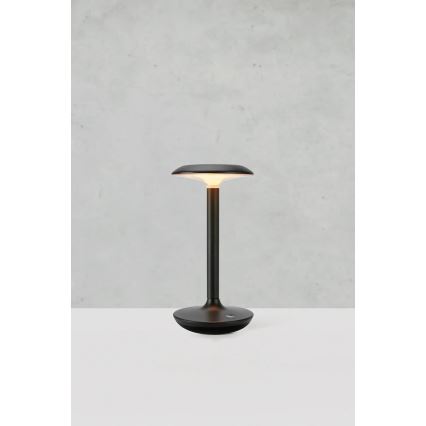 Markslöjd 108918 - LED Димируем екстериорен акумулаторен настолна лампа PETIT LED/2W/1800 mAh 2200/2700/3000K IP44 черен