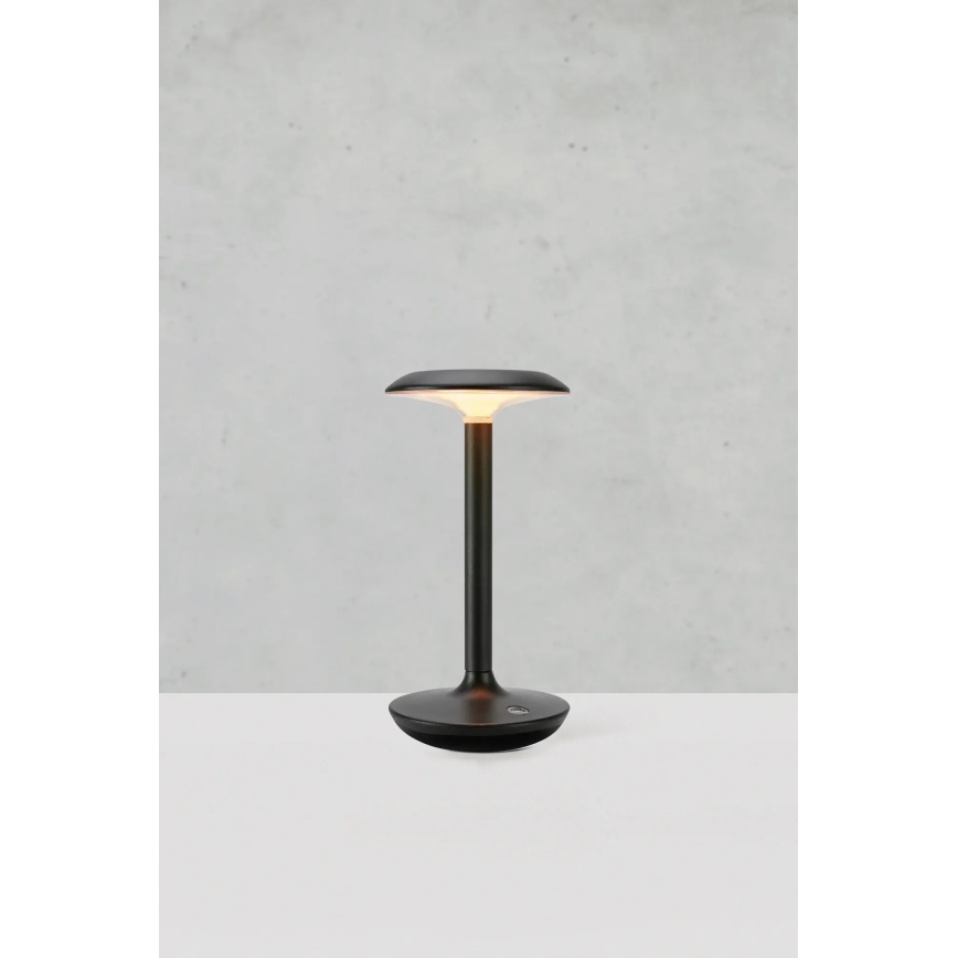 Markslöjd 108918 - LED Димируем екстериорен акумулаторен настолна лампа PETIT LED/2W/1800 mAh 2200/2700/3000K IP44 черен