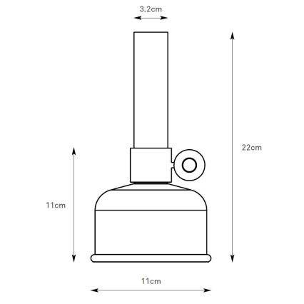 Markslöjd 108919 - LED Димируем екстериорен акумулаторен настолна лампа ASTRID LED/2W/1200 mAh IP44 черен