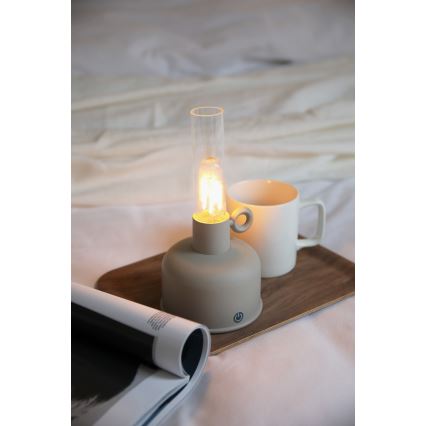 Markslöjd 108921 - LED Димируем екстериорен акумулаторен настолна лампа ASTRID LED/2W/1200 mAh IP44 сив