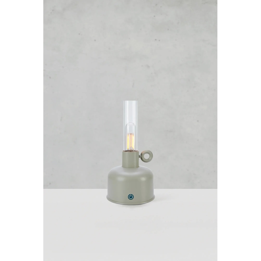 Markslöjd 108921 - LED Димируем екстериорен акумулаторен настолна лампа ASTRID LED/2W/1200 mAh IP44 сив