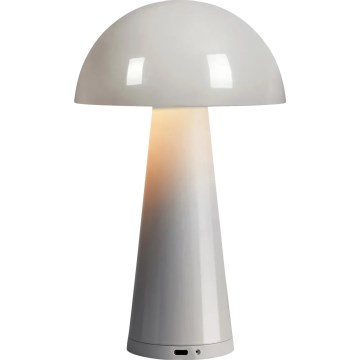 Markslöjd 108950 - LED димируема акумулаторна настолна лампа FUNGI LED/1,5W/5V 2000 mAh IP44 сива