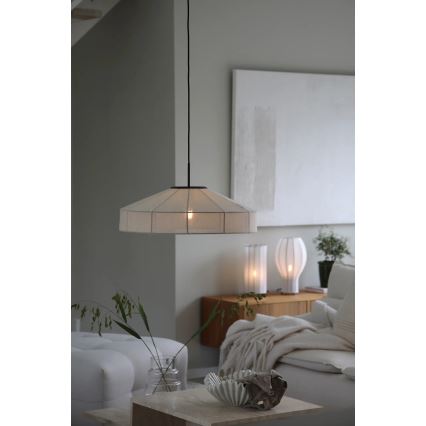 Markslöjd 108955 - Пендант на кабел ALIA 1xE27/60W/230V pr. 57 cm кремав/черен