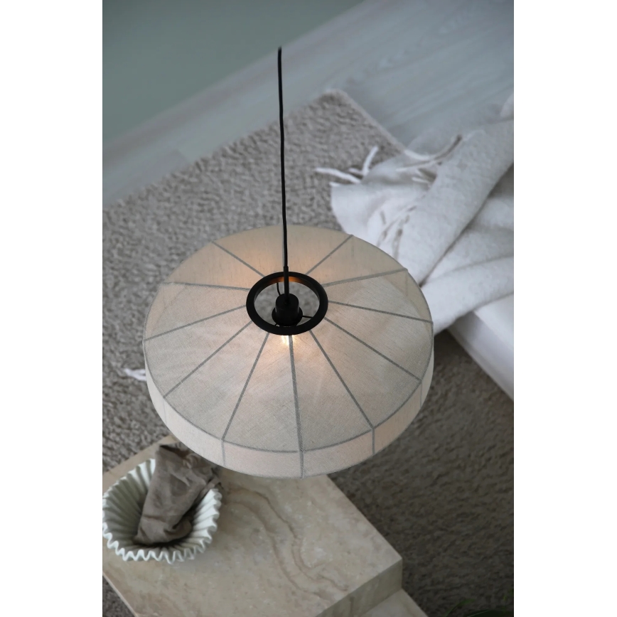 Markslöjd 108955 - Пендант на кабел ALIA 1xE27/60W/230V pr. 57 cm кремав/черен