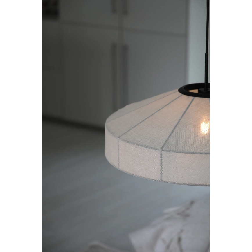Markslöjd 108955 - Пендант на кабел ALIA 1xE27/60W/230V pr. 57 cm кремав/черен