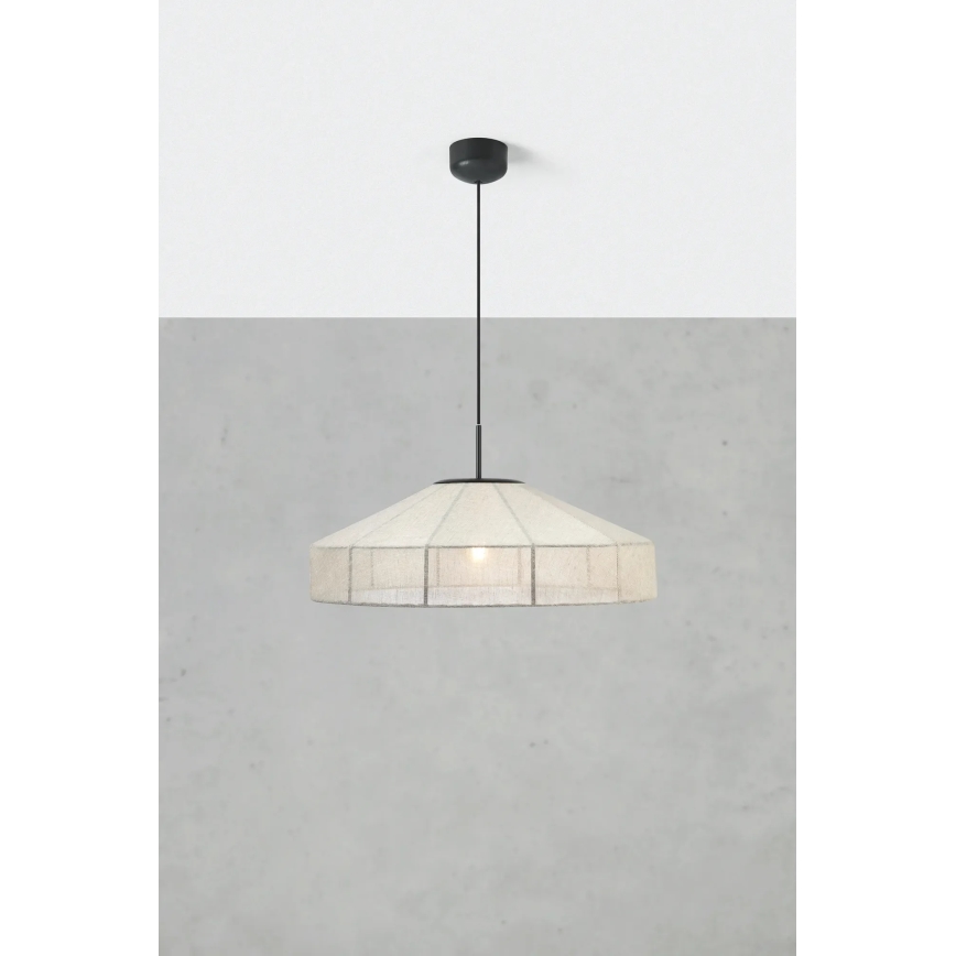 Markslöjd 108955 - Полилей на кабел ALIA 1xE27/60W/230V лен/черен