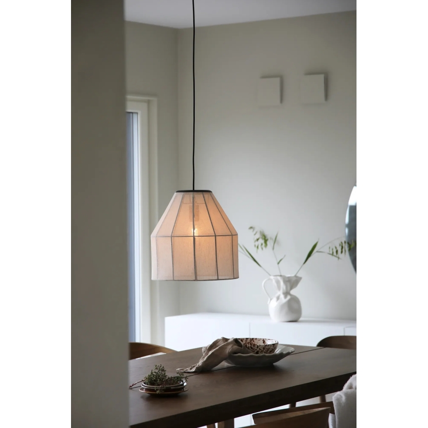 Markslöjd 108956 - Пендант на кабел AIKO 1xE27/60W/230V лен/черен